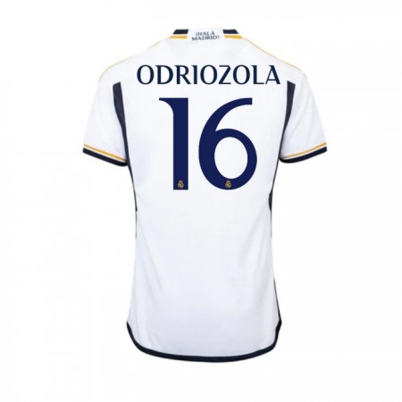 Real Madrid Alvaro Odriozola 16 Hjemme 2023-24 - Fodboldtrøjer (S/S) Real Madrid Alvaro Odriozola 16 Hjemme 2023-24 - Fodboldtrøjer (S/S)